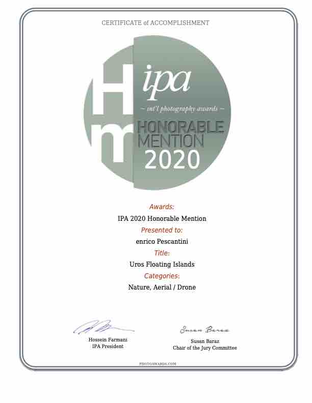 ipa honorable mention uros islands