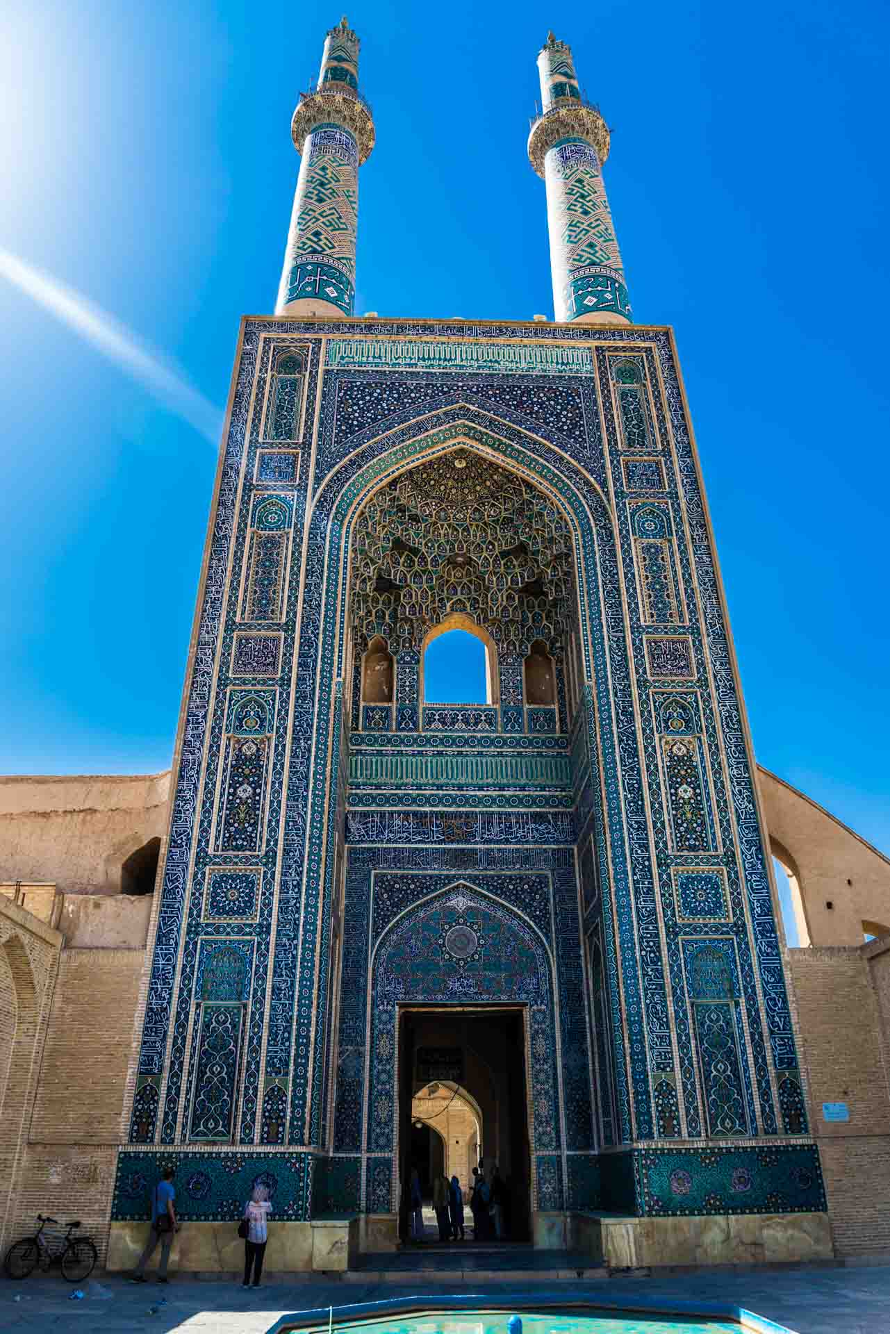 Yazd Jame Mosque entrance