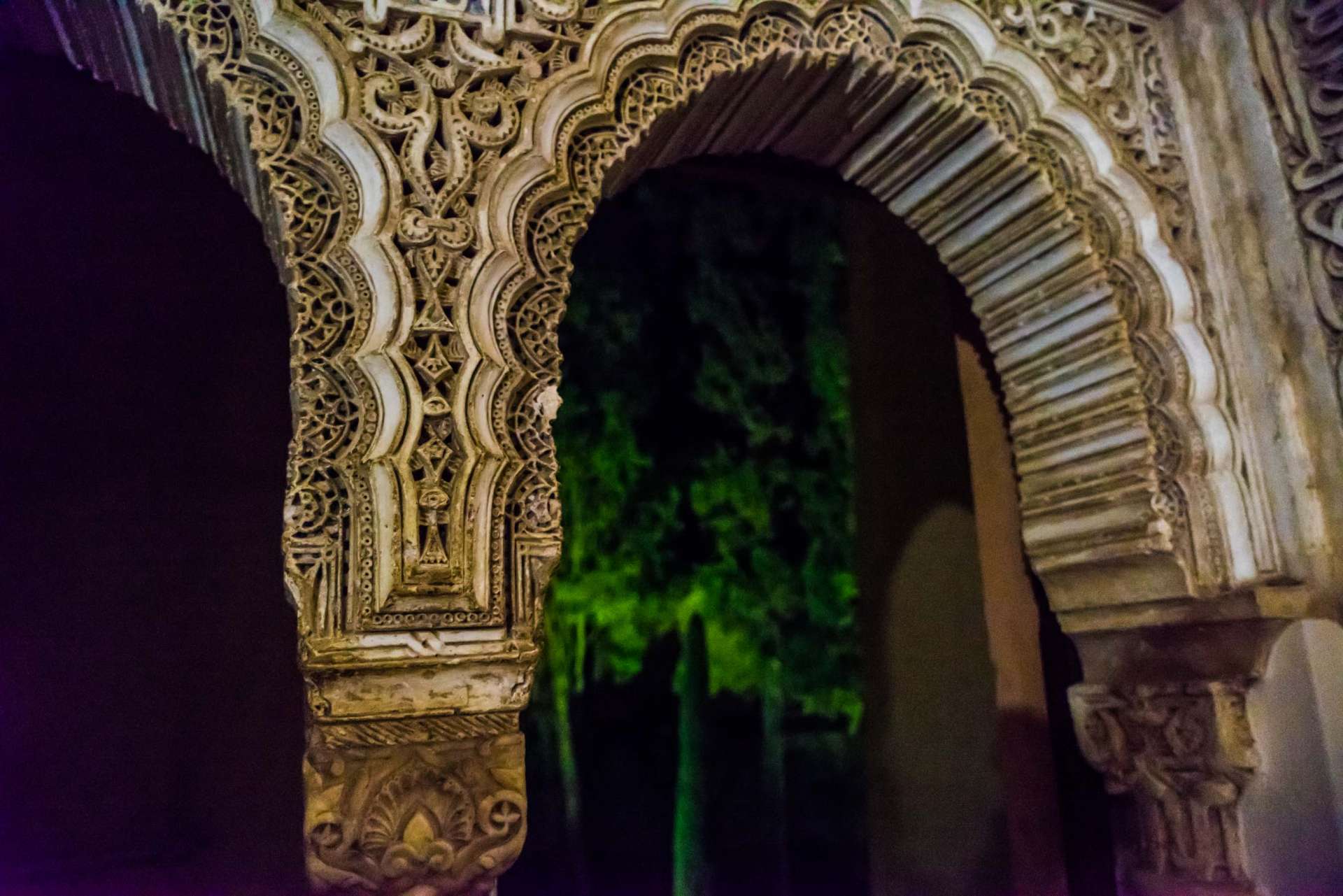 Granada Alhambra - by night details 4