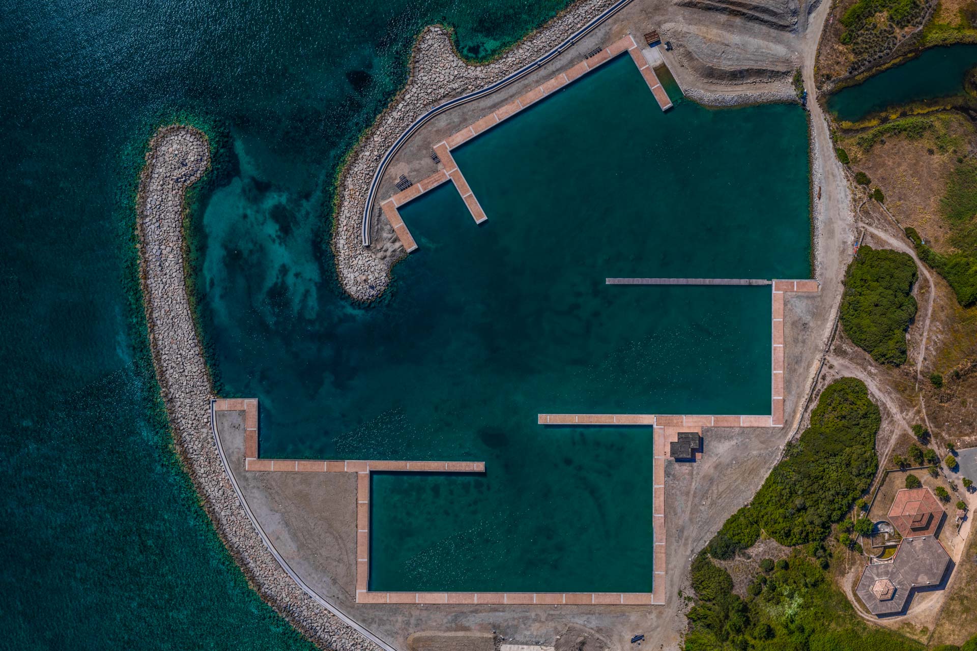 Geometry Port Sardinia Aerial Photography drone Enrico Pescantini