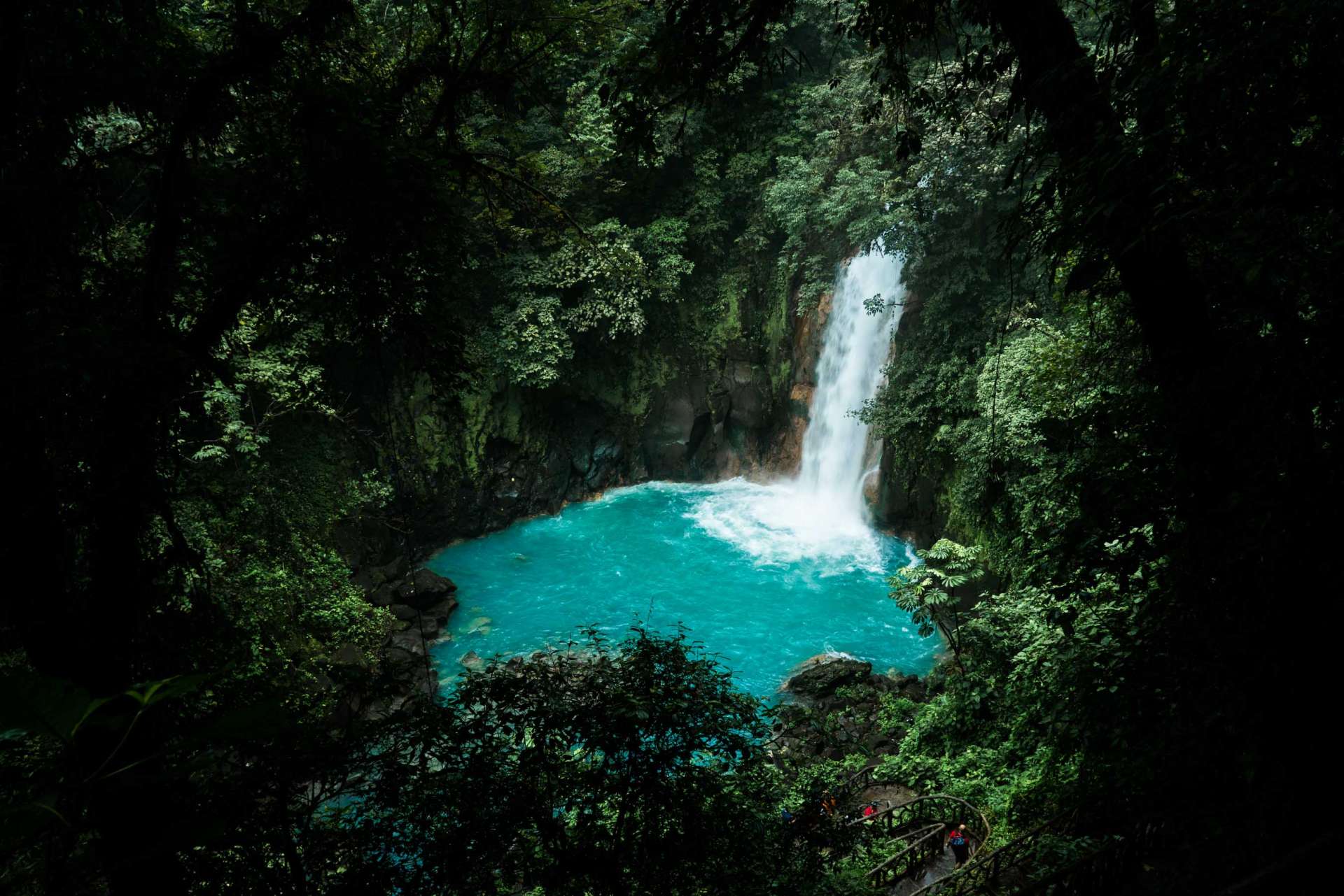 Costa Rica Enrico Pescantini Pescart Rio Celeste Waterfall