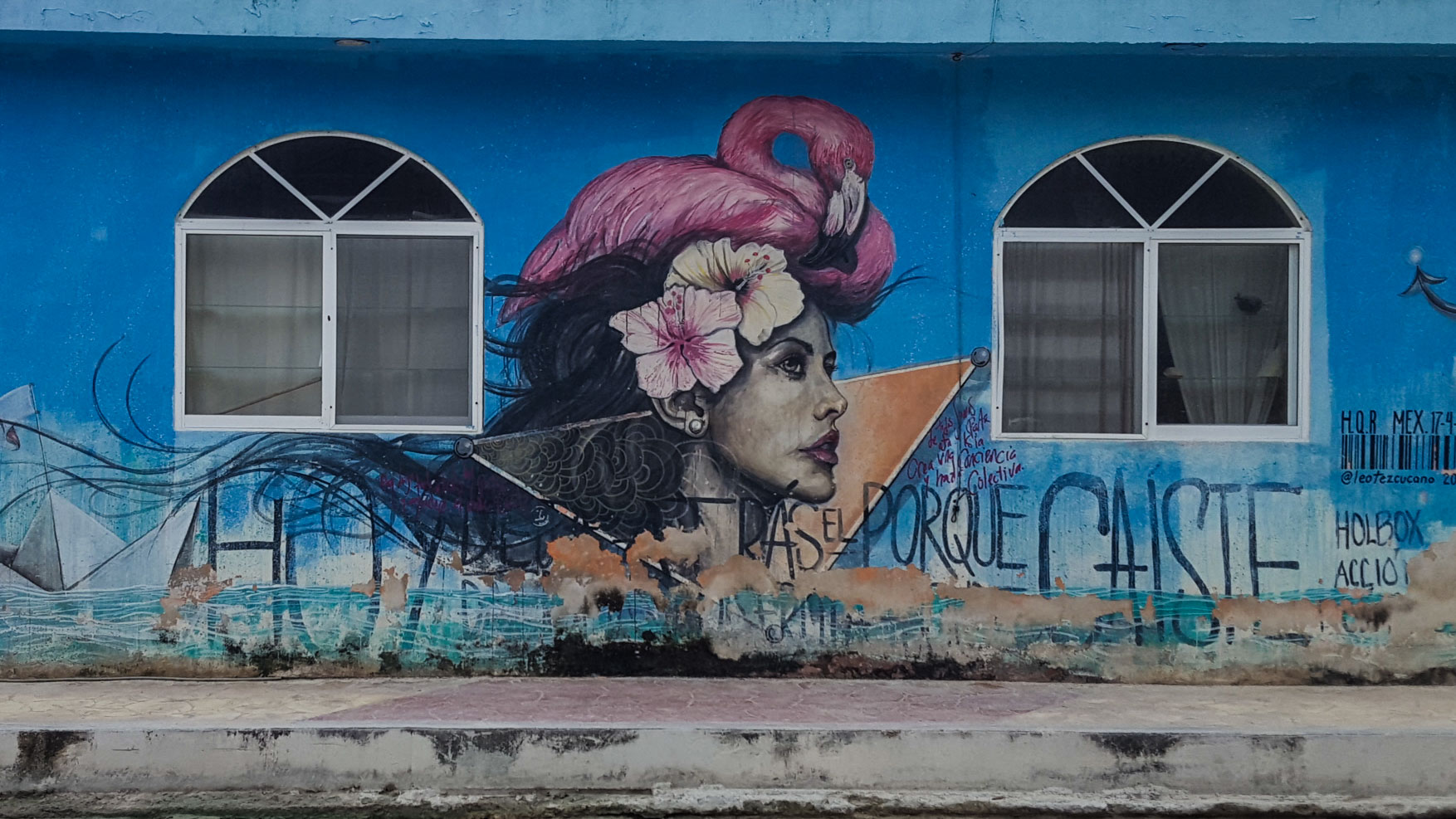 Isla Holbox Island Mexico Enrico Pescantini Pescart Travel Blog Graffiti wall art 7