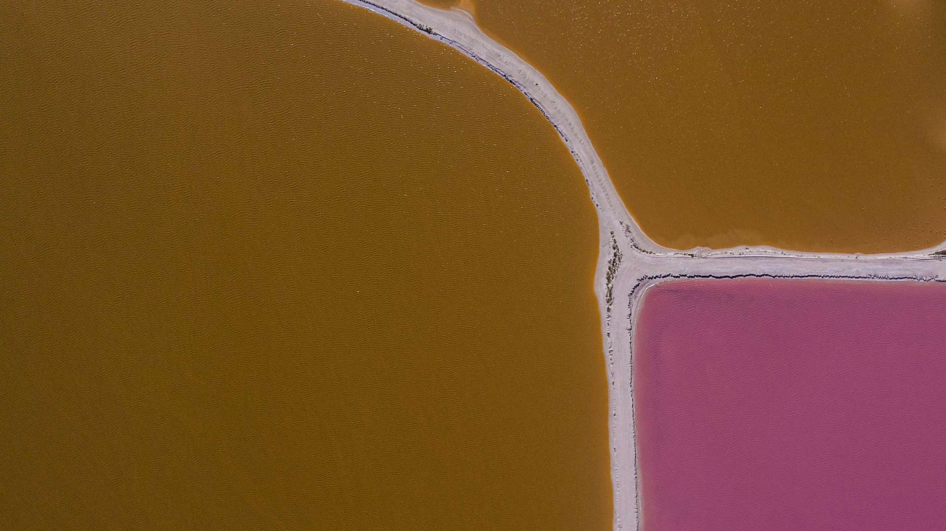Pink lagoons Las Coloradas Yucatan Mexico Aerial View by drone Enrico Pescantini 2