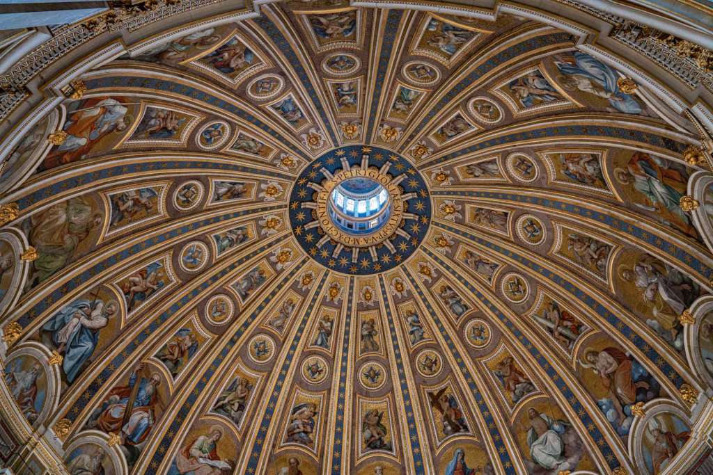 st peter church cupola inside