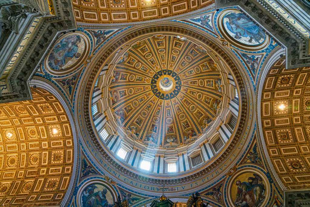 st peter church cupola inside