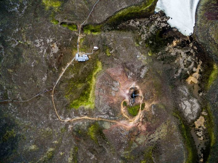 Iceland by Drone Thrihnukagigur Volcano