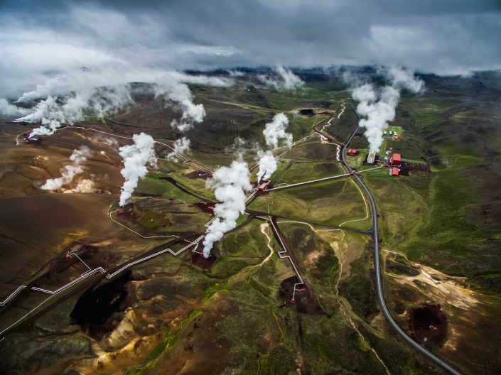 Iceland by Drone Krafla Power Station