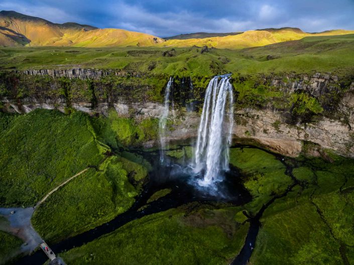 Iceland by Drone Seljalandsfoss