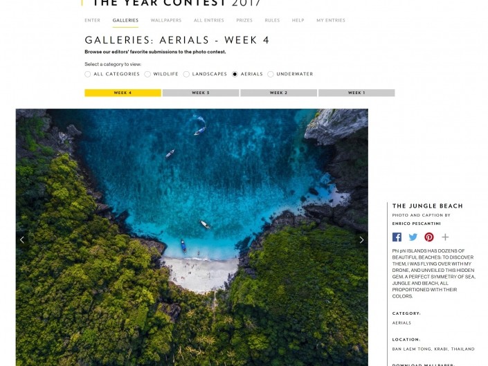 The Jungle Beach published on National Geographic
