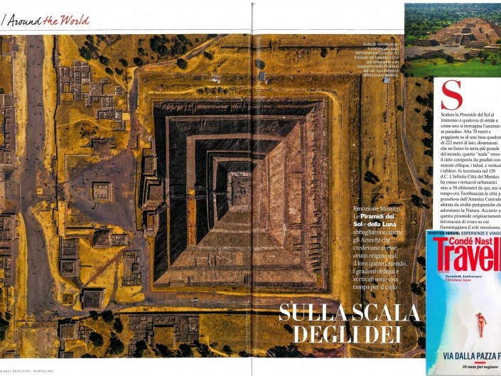 Geometry of the Sun Teotihuacan Piramide Traveller Conde Nast Vanity Fair Enrico Pescantini