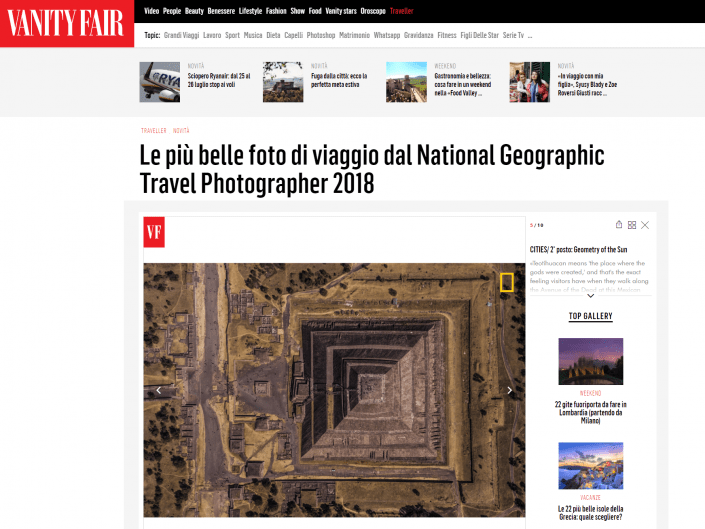 National Geographic Travel Photographer of the year 2018 Cities Winner Geometry of the Sun Enrico Pescantini VANITY FAIR ITALIA
