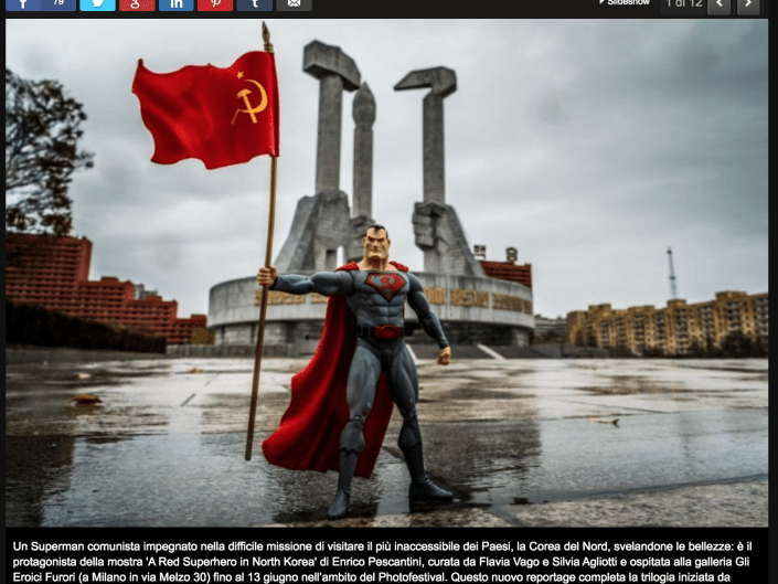A Red Superhero in North Korea Enrico Pescantini Repubblica Milano superman in north korea