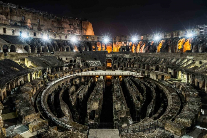 World PescArt Photo - Inside & Below the Colosseum, Rome, Italy