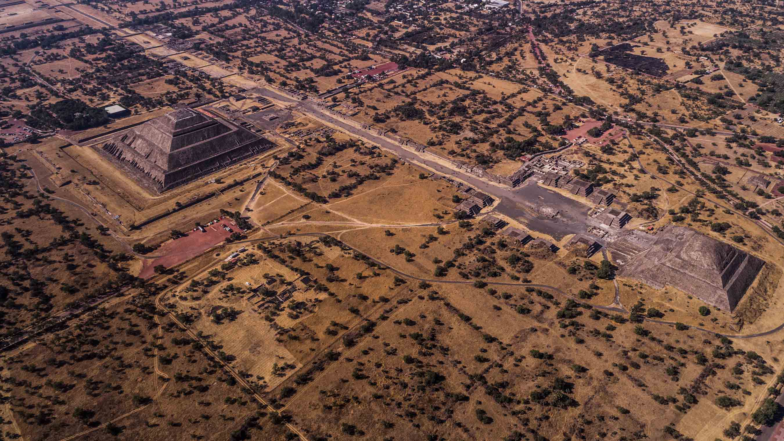 Teotihuacan Pyramids from Above - Enrico Pescantini Photography