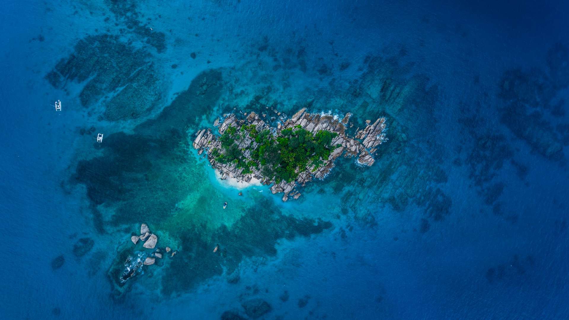 Seychelles Coco Island Isla drone aerial view enrico pescantini from above