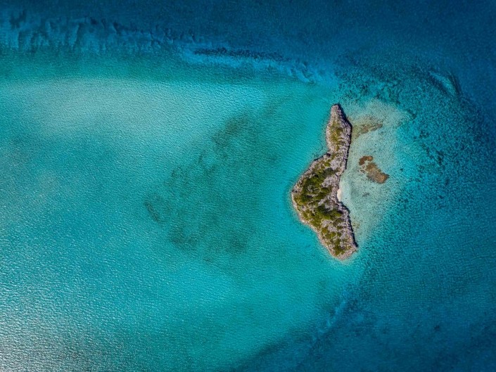 Exuma Cays Bahamas drone aerial view 2