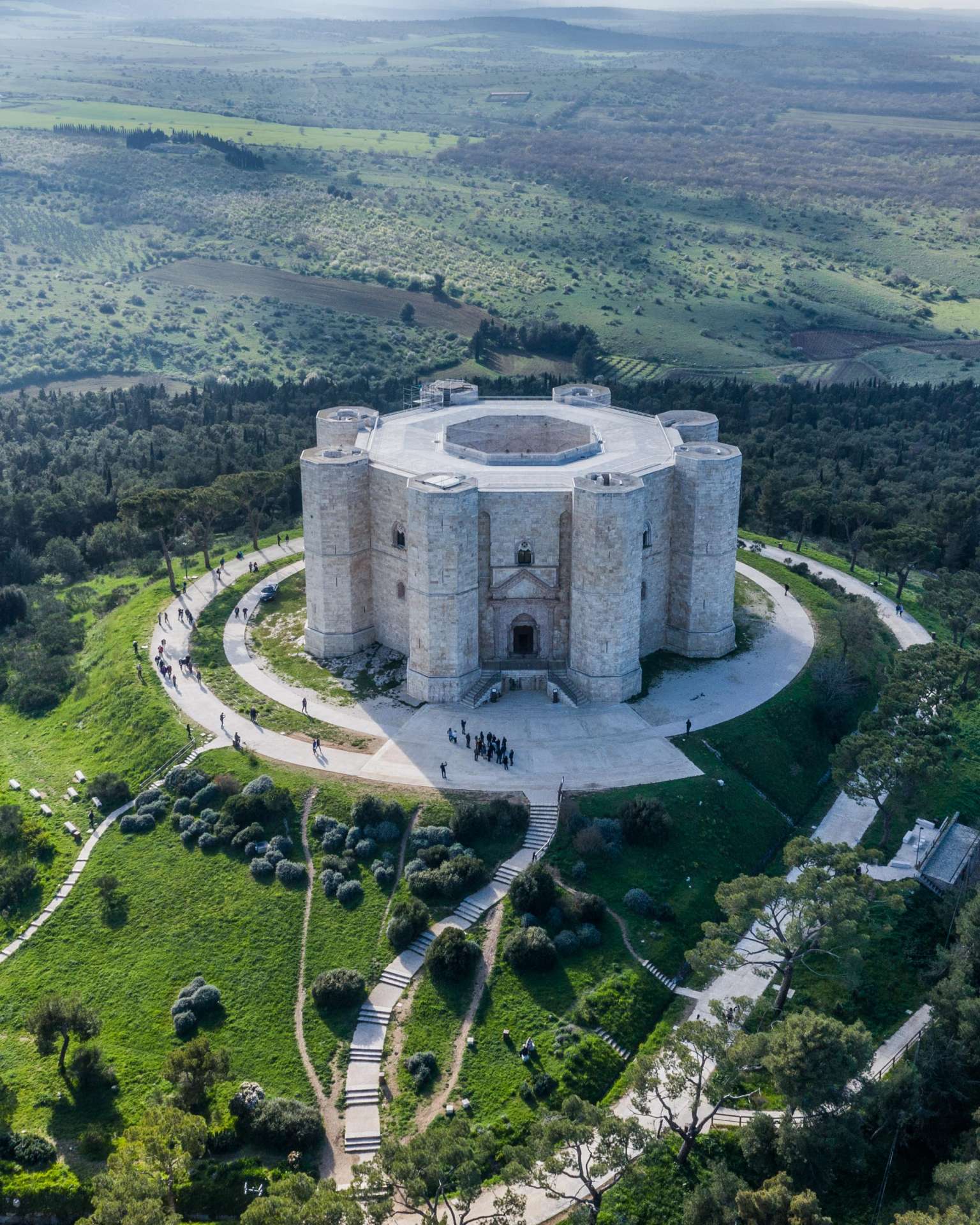 Castel Del Monte Drone Aerial View