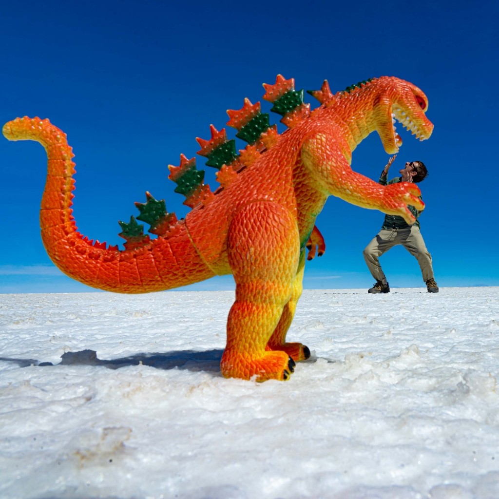 Salar de Uyuni Bolivia world largest salt flat funny photo