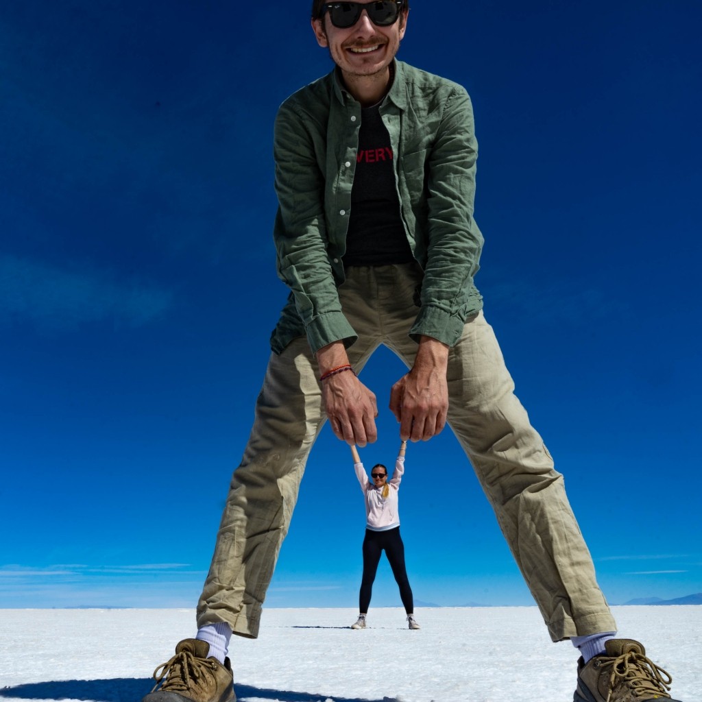 Salar de Uyuni Bolivia world largest salt flat funny photo