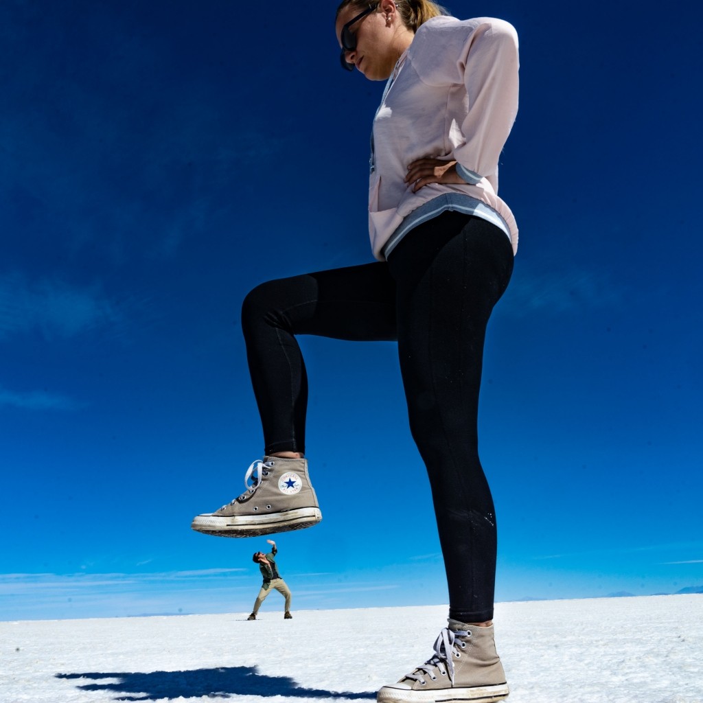 Salar de Uyuni Bolivia world largest salt flat funny photo