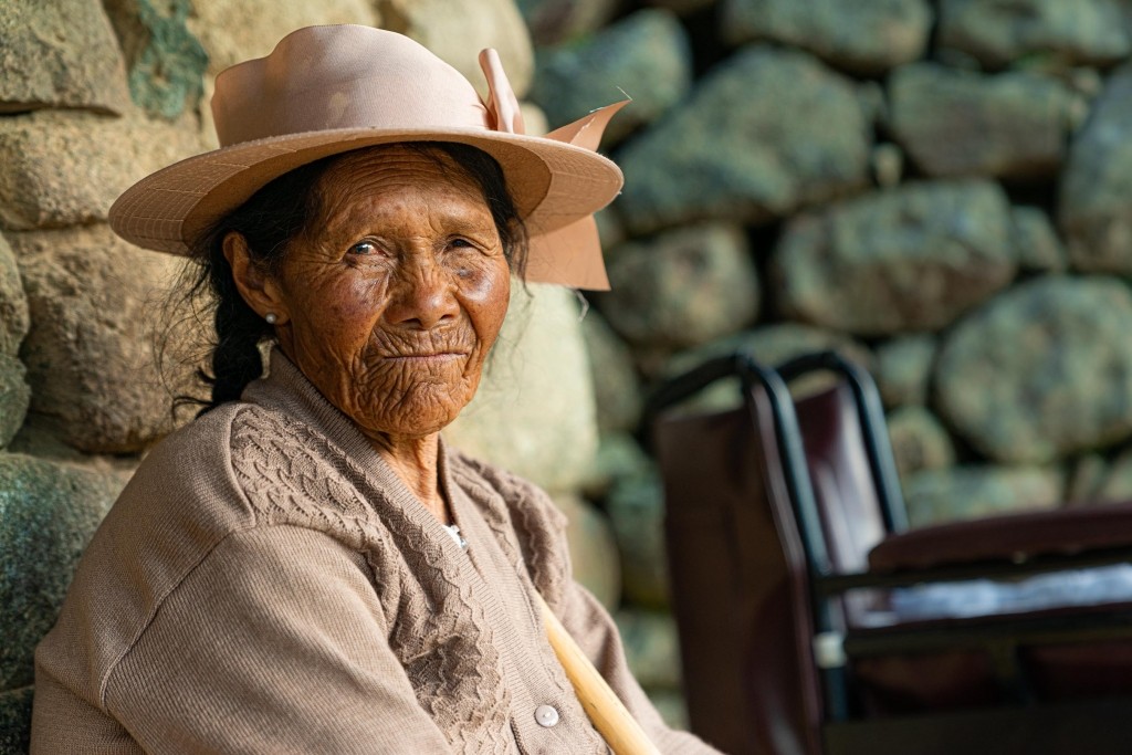 Machu Picchu Old Woman Portait