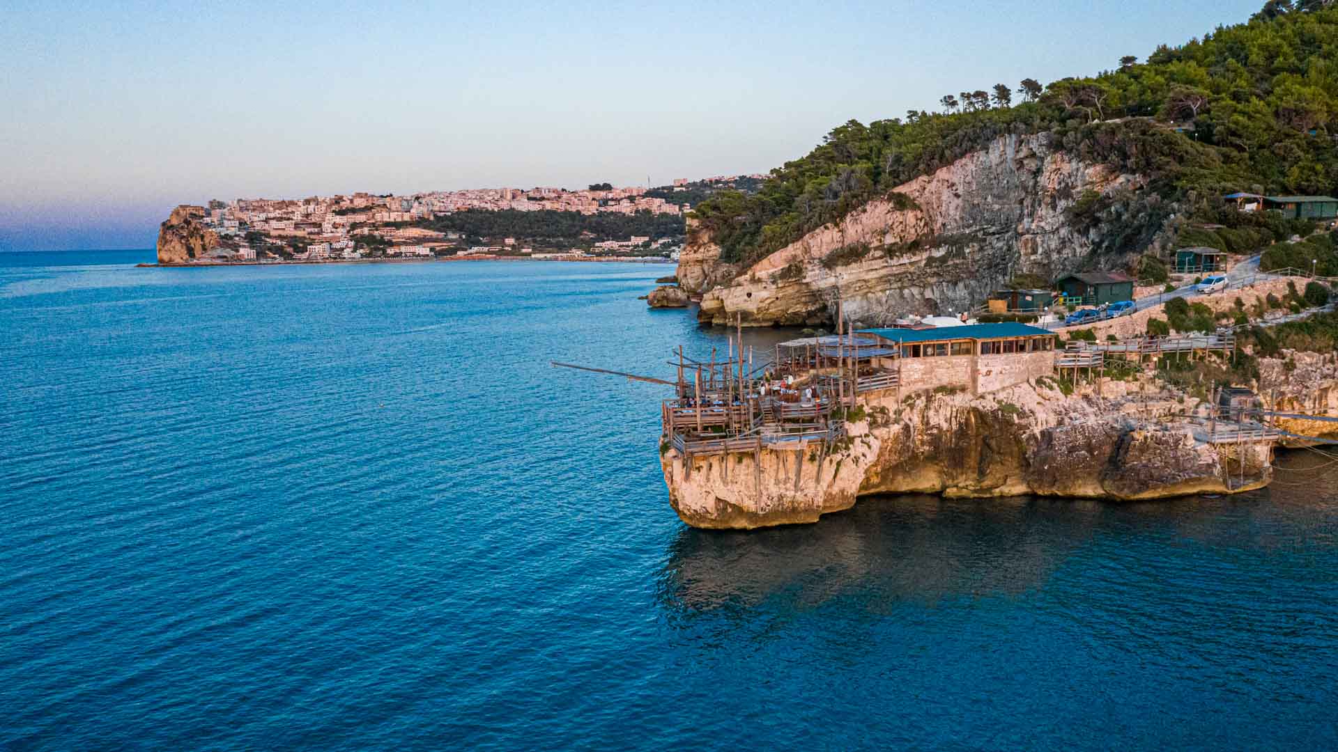 Trabucco fish restaurant gargano puglia italy