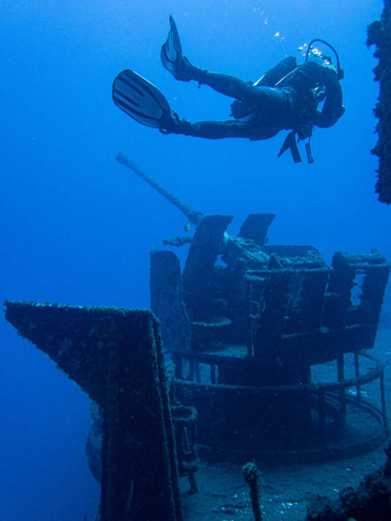 Ship wreck Corveta Afonso Cerqueira madeira scuba diving