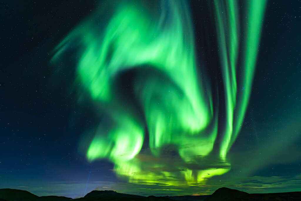 Northern Lights Fagradalsfjall Iceland Aurora Borealis