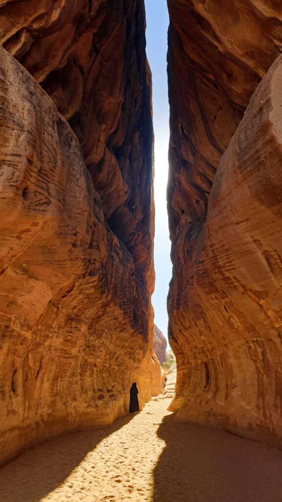 Hegra canyon al ula saudi arabia light